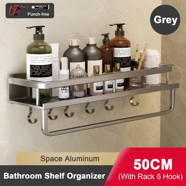 étagère murale salle de bain sans perçage